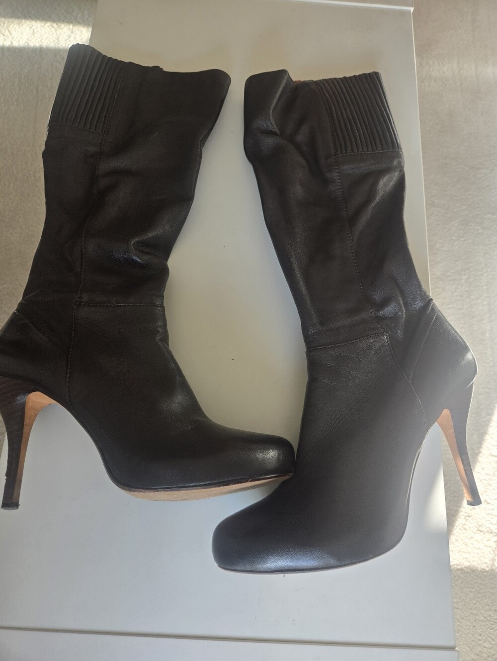 Max Studio Dark Brown Over-the-Knee Stiletto Boots